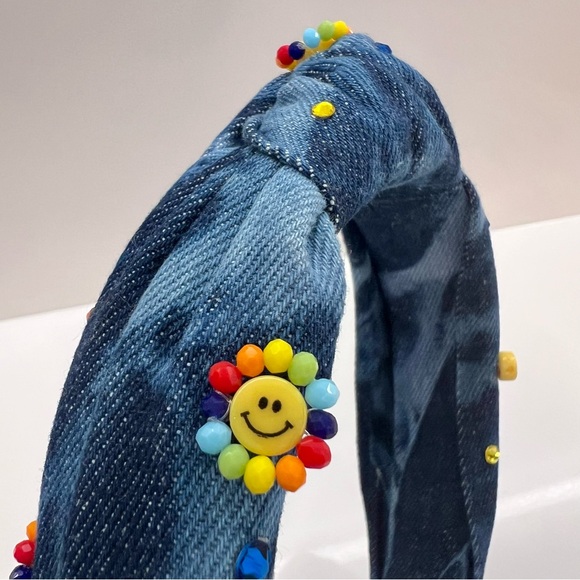 BARI LYNN headband happy/smiley beads - Picture 2 of 6
